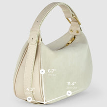 Cargar imagen en el visor de la galería, Italian Genuine Suede & Full-Grain Leather Crossbody Bag | Cremona