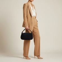 Cargar imagen en el visor de la galería, Italian Genuine Suede & Full-Grain Leather Crossbody Bag | Cremona