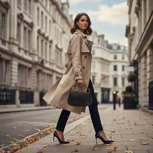 Cargar imagen en el visor de la galería, Italian Genuine Suede & Full-Grain Leather Crossbody Bag | Cremona