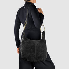 Cargar imagen en el visor de la galería, Italian Genuine Suede Hobo Bag | Belluno