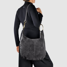 Cargar imagen en el visor de la galería, Italian Genuine Suede Hobo Bag | Belluno