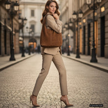 Charger l'image dans la galerie, Italian Genuine Suede Hobo Bag | Palermo