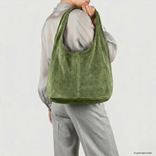 Charger l'image dans la galerie, Italian Genuine Suede Hobo Bag | Palermo