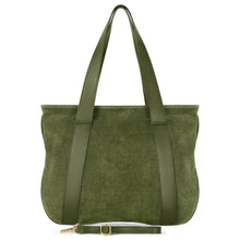 Load image into Gallery viewer, Italian Genuine Suede & Full-Grain Leather Tote Bag | Varese