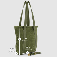 Load image into Gallery viewer, Italian Genuine Suede & Full-Grain Leather Tote Bag | Varese