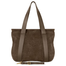 Load image into Gallery viewer, Italian Genuine Suede & Full-Grain Leather Tote Bag | Varese