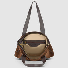 Load image into Gallery viewer, Italian Genuine Suede & Full-Grain Leather Tote Bag | Varese