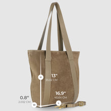 Load image into Gallery viewer, Italian Genuine Suede & Full-Grain Leather Tote Bag | Varese