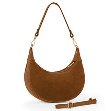 Charger l'image dans la galerie, Italian Genuine Suede & Full-Grain Leather Shoulder Bag | Arezzo