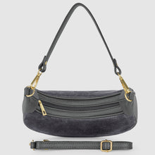 Charger l'image dans la galerie, Italian Genuine Suede & Full-Grain Leather Shoulder Bag | Arezzo