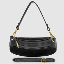 Charger l'image dans la galerie, Italian Genuine Suede & Full-Grain Leather Shoulder Bag | Arezzo