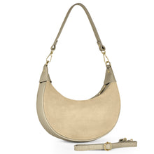 Charger l'image dans la galerie, Italian Genuine Suede & Full-Grain Leather Shoulder Bag | Arezzo