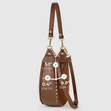 Charger l'image dans la galerie, Italian Genuine Suede & Full-Grain Leather Shoulder Bag | Arezzo