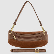 Charger l'image dans la galerie, Italian Genuine Suede & Full-Grain Leather Shoulder Bag | Arezzo
