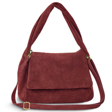 Cargar imagen en el visor de la galería, Italian Genuine Suede Top-Handle Bag | Ravenna