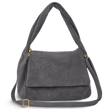 Cargar imagen en el visor de la galería, Italian Genuine Suede Top-Handle Bag | Ravenna