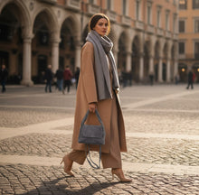 Cargar imagen en el visor de la galería, Italian Genuine Suede Top-Handle Bag | Ravenna