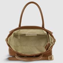 Cargar imagen en el visor de la galería, Italian Genuine Suede & Full-Grain Leather Top-Handle Bag | Alba