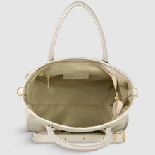 Cargar imagen en el visor de la galería, Italian Genuine Suede & Full-Grain Leather Top-Handle Bag | Alba