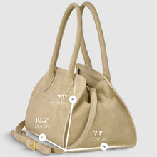 Load image into Gallery viewer, Italian Genuine Suede Top-Handle Bag | Novara