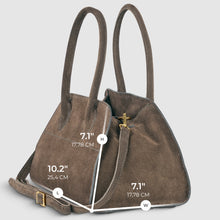 Load image into Gallery viewer, Italian Genuine Suede Top-Handle Bag | Novara