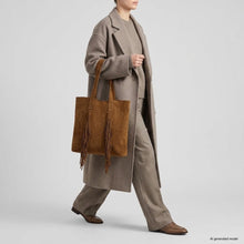 Load image into Gallery viewer, Italian Genuine Suede Tote Bag | Como