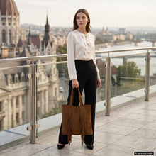 Load image into Gallery viewer, Italian Genuine Suede Tote Bag | Como