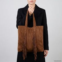 Load image into Gallery viewer, Italian Genuine Suede Tote Bag | Como
