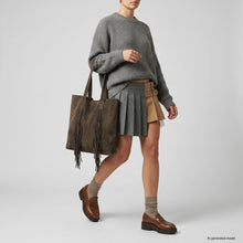 Load image into Gallery viewer, Italian Genuine Suede Tote Bag | Como