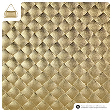 Charger l'image dans la galerie, Italian Genuine Woven-Embossed Metallic Suede Crossbody Bag | Roma