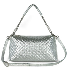 Charger l'image dans la galerie, Italian Genuine Woven-Embossed Metallic Suede Crossbody Bag | Roma
