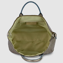 Cargar imagen en el visor de la galería, Italian Genuine Woven-Embossed Metallic Suede Top-Handle Bag | Urbino