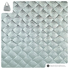 Load image into Gallery viewer, Italian Genuine Woven-Embossed Metallic Suede Top-Handle Bag | Savona