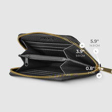 Load image into Gallery viewer, Italian Genuine Woven-Embossed Metallic Suede Wallet | Pesaro