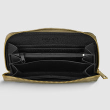 Load image into Gallery viewer, Italian Genuine Woven-Embossed Metallic Suede Wallet | Trento