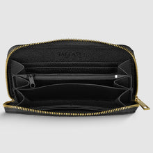 Load image into Gallery viewer, Italian Genuine Woven-Embossed Metallic Suede Wallet | Trento