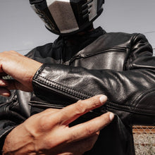 Charger l'image dans la galerie, Men's Racer Motorcycle Leather Jacket