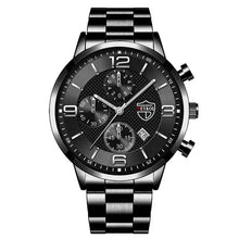 Load image into Gallery viewer, Luxury Men's Business Watch with sleek black design and chronograph features for professional elegance.