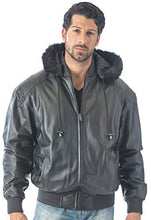 Load image into Gallery viewer, Men's Detachable Hooded - Faux Fur Leather | Reed Sports Wear