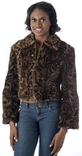 Load image into Gallery viewer, Model wearing REED Women's Genuine Mink Fur Bomber Jacket, natural pieced mink fur, luxurious and imported, front view.