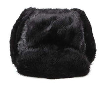 Cargar imagen en el visor de la galería, REED Pilot Trapper Men's Faux Mink Fur Aviator Hat with Ear Flaps, Wind Resistant Winter Cap for Snowy Weather.