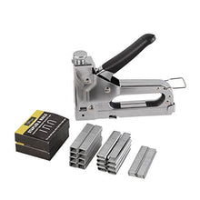 Load image into Gallery viewer, eZthings 3-in-1 heavy duty staple gun set with 2400 staples for woodworking, upholstery, and carpentry projects.