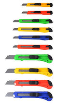 Cargar imagen en el visor de la galería, Assorted colors of eZthings heavy duty utility knives with snap off blades for cutting wallpaper, leather, shrink-wrap, and more.