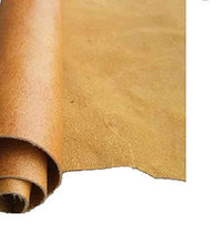 Load image into Gallery viewer, Rolled brown leather hide 8x11 inches, chrome tanned cow skin for crafting garments and accessories, 0.8-1.2 mm thickness.