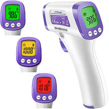 Load image into Gallery viewer, eZthings Non-Contact Infrared Thermometer with LCD Display for Medical Use, White