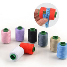 Load image into Gallery viewer, eZthings Professional Sewing Thread Kit with 10 vibrant colors, 380 yards total; perfect for arts, crafts, and fashion projects.