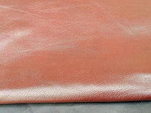 Load image into Gallery viewer, Leather hide in rich brown color, cow skin material, perfect for crafts, measuring 8x11 inches, ideal for garments and accessories.