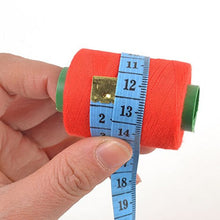 Load image into Gallery viewer, Red sewing thread spool from eZthings with measuring tape, part of the Professional Thread Kit for arts and crafts, 380 yards.