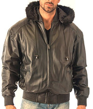 Load image into Gallery viewer, Men's Detachable Hooded - Faux Fur Leather | Reed Sports Wear