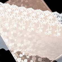 Load image into Gallery viewer, eZthings cotton lace embroidery trim in floral design, ideal for wedding, DIY decorating, crafts, and bridal apparel, 16cm wide, 3 yards long